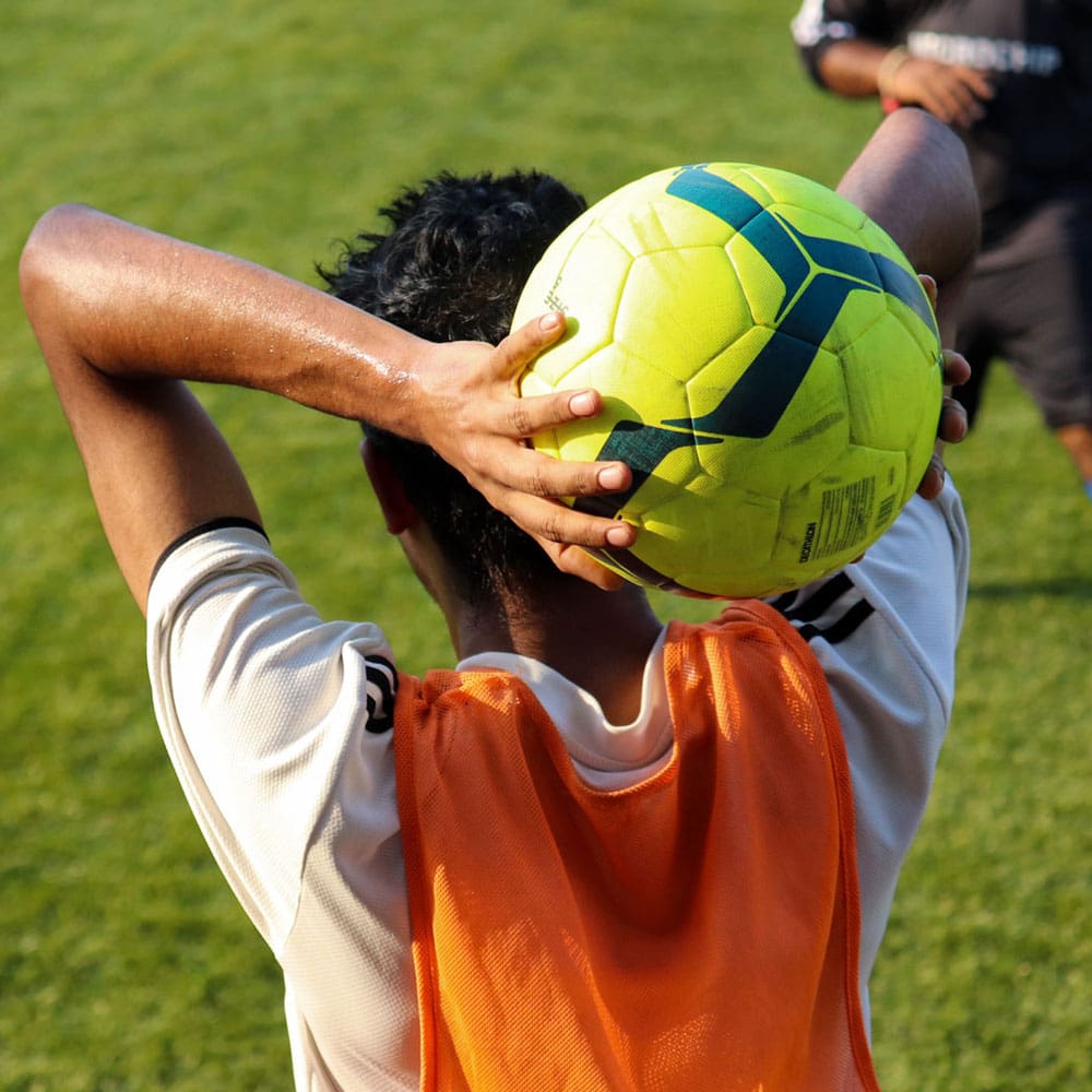 taking a throw in