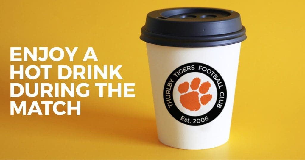 Enjoy a hot drink during the match